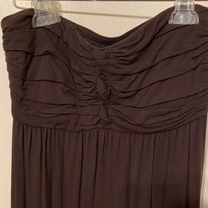 Soma chocolate brown strapless dress
